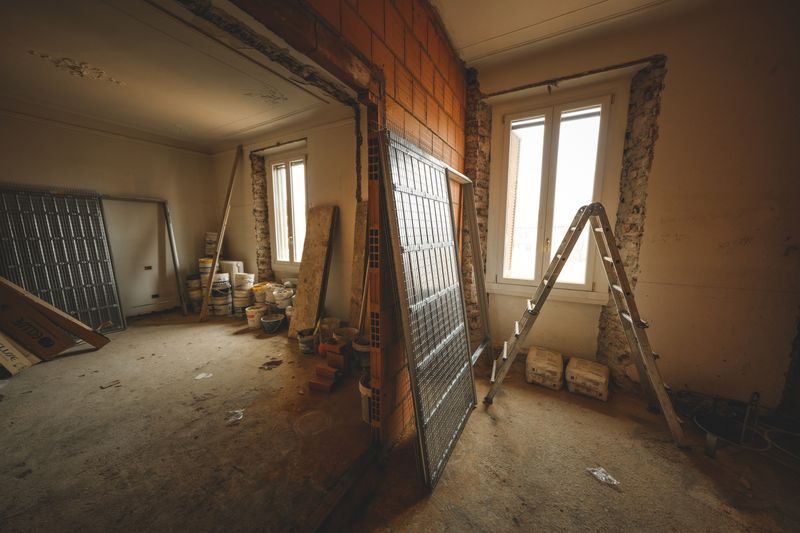 a room under construction