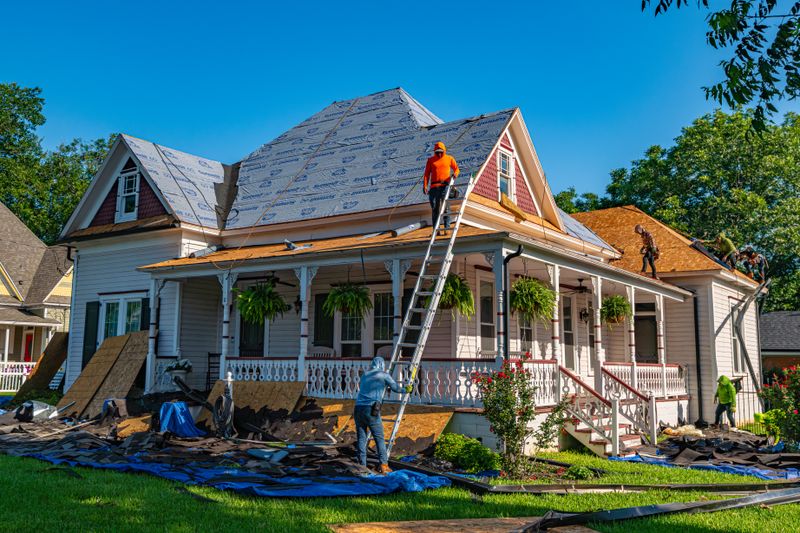 professionals working on a home improvement project